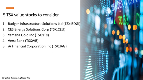 Top Tsx Value Stocks To Buy Kalkine Media