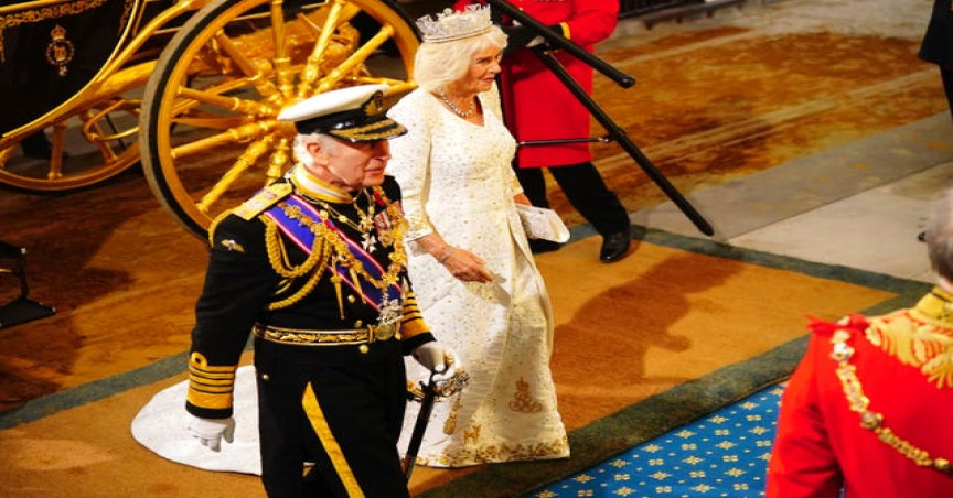 In Pictures Pomp And Pageantry As Charles Delivers His First Kings