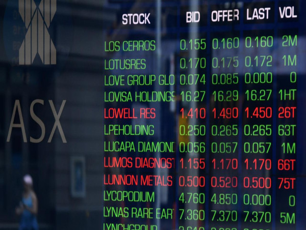  Australian shares advance at noon 