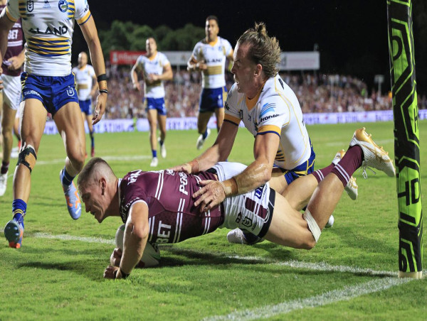 Schuster stars as Manly hold out Eels in wild NRL win