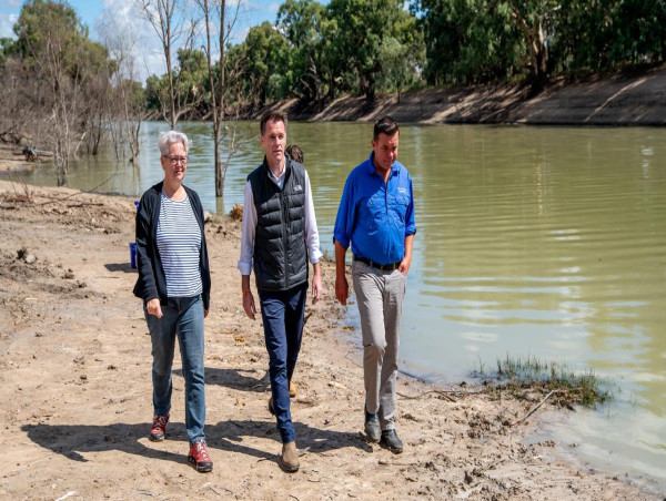 Premier speaks to locals 'devastated' by mass fish kill