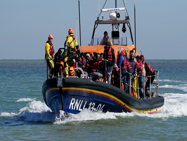  Lifeboat crew rescues group of people after small boats incident in Channel 