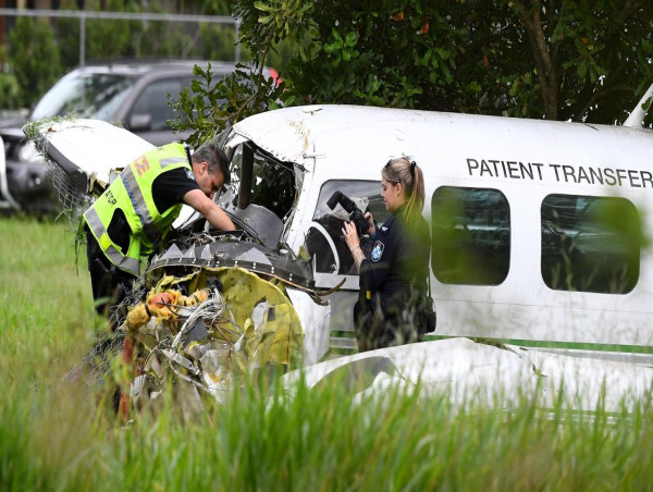  Pilot injured as medical transport plane crashes 