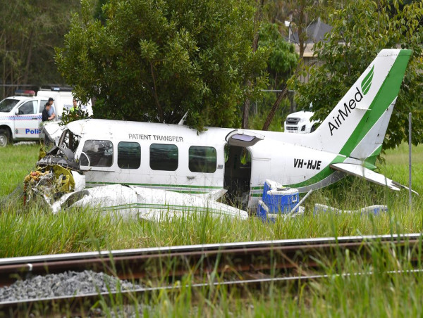  Pilot climbs free of wreckage in transport plane crash 