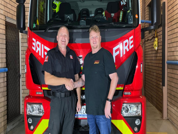 Road crash victim reunited with firefighter saviour