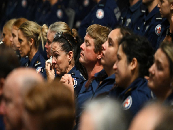  Heartbreak as slain Sydney paramedic farewelled 