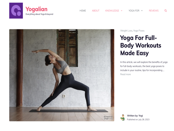  Yogalian Launches as the Go-To Resource for Yoga Enthusiasts Seeking Back Pain Relief, Weight Loss, and Better Sleep 