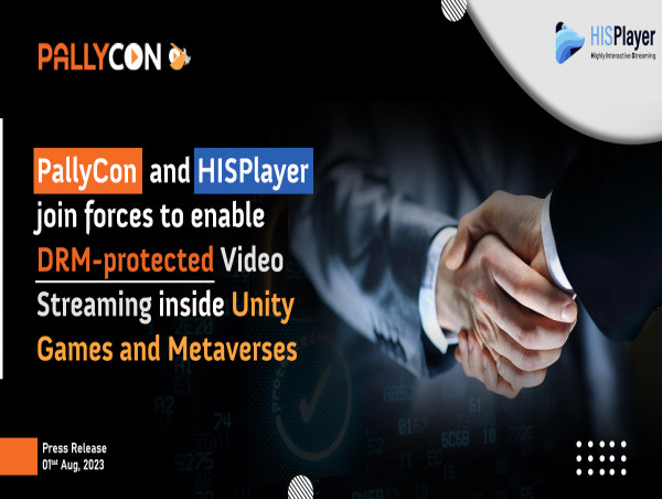  PallyCon and HISPlayer join forces to enable DRM-protected Video Streaming inside Unity Games and Metaverses. 