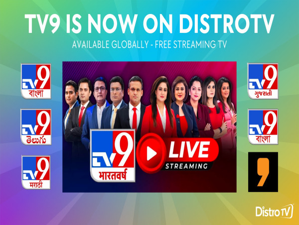  TV9 Network Partners with DistroTV to Extend Free Streaming Service Worldwide, Connecting Global Viewers to Indian News 