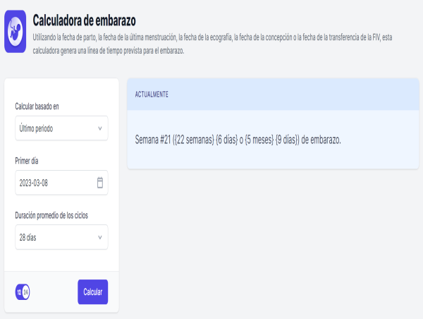  Nueva Calculadora de Embarazo: Herramienta Precisa y Fácil de Usar para Futuras Madres y Profesionales de Salud 