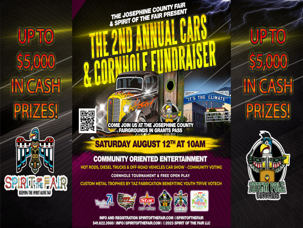  2nd Annual Josephine County Fair Cars and Cornhole Event Set to Thrill on August 12th 