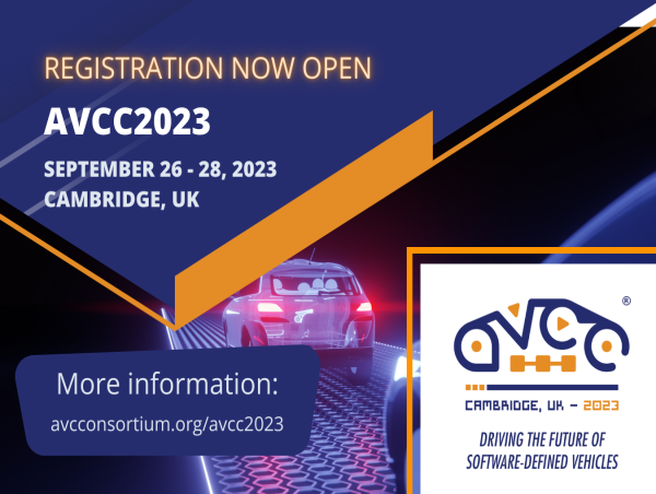 The Future of Automated and Autonomous Driving Technologies is at AVCC2023, AVCC’s Annual Conference in Cambridge, UK