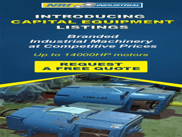NRI Industrial Sales Expands Its Reach Into New and Used Capital Equipment Market