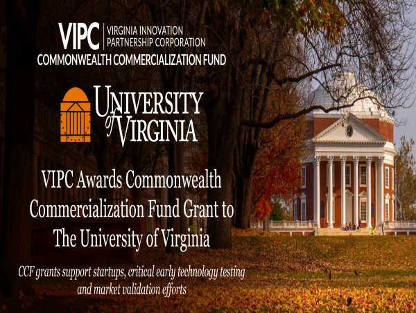  VIPC Awards Commonwealth Commercialization Fund Grant To ​​The University of Virginia for Ethylene Research 