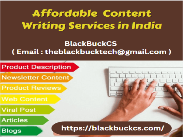 Introducing SEO and Content Writing Services by BlackBuckCS