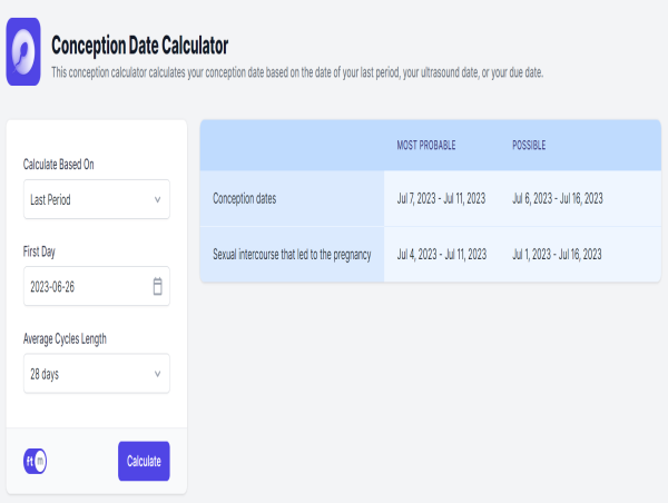 Introducing Conception Date Calculator: A New Tool for Expected Parents and Medical Professionals
