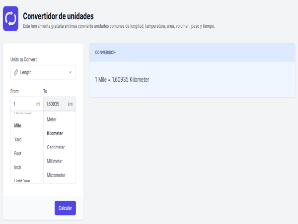  Nuevo Convertidor de Unidades de Calculator.io: Facilitando la Conversión entre Sistemas de Medida 