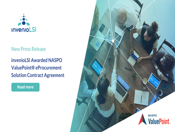  invenioLSI Awarded NASPO ValuePoint® eProcurement Solution Contract Agreement 