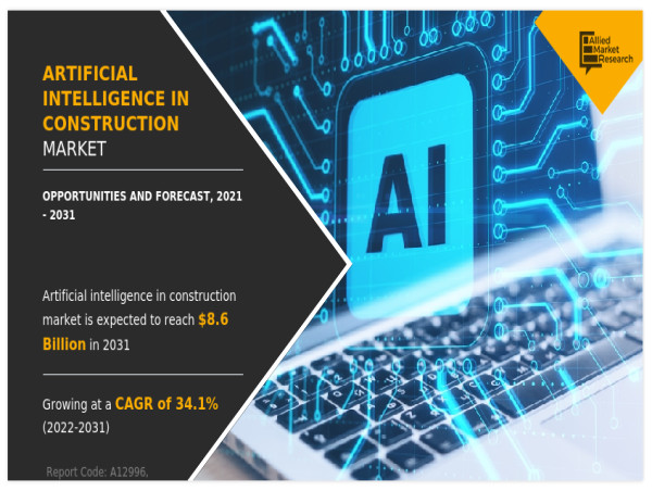Global AI in Construction Market Expected to Reach USD 8.6 Billion by 2031 | Top Players such as -Autodesk, PTC & NVIDIA