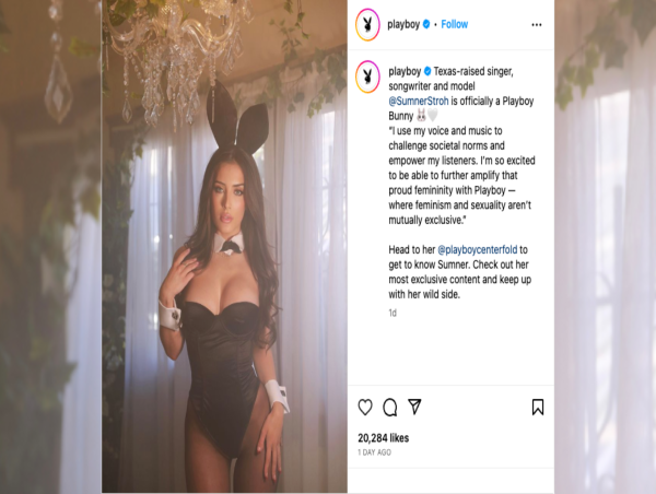  Sumner Stroh Collaborates with Playboy: Radar Online Reveals Music's Newest Bunny 