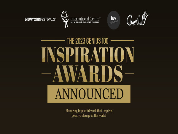 NYF Advertising Awards and the Genius 100 Foundation Announce the 2023 Genius 100 Inspiration Award Winners