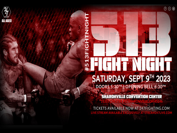 Live MMA Returns to Cincinnati with 247 Fighting Championships' 513 Fight Night