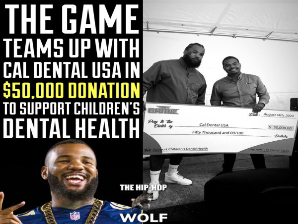 Rapper The Game Teams Up with Cal Dental USA in $50K Donation to Support Children's Dental Health