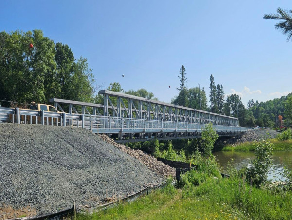Acrow fournit un pont modulaire en acier à longue portée pour remplacer le pont de la rivière Thessalon en Ontario