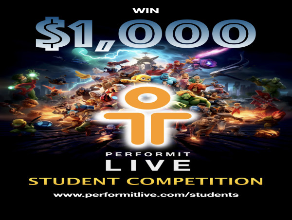  Performit Live Announces Student Animation Competition Offering $1,000 and Exclusive Access to Professional Performers 