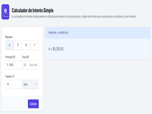 Lanzamiento del Calculador de Interés Simple de Calculator.io: Precisión y Sencillez al Alcance de Todos