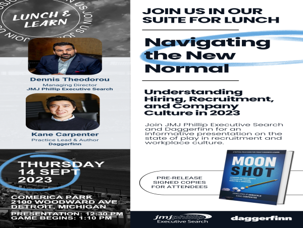  JMJ Phillip Executive Search and Daggerfinn Collaborate to Host Exclusive Lunch and Learn Event at Detroit Tigers Suite 