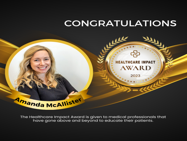  Amanda McAllister, DNP, PNP Recognized with the 2023 Healthcare Impact Award 