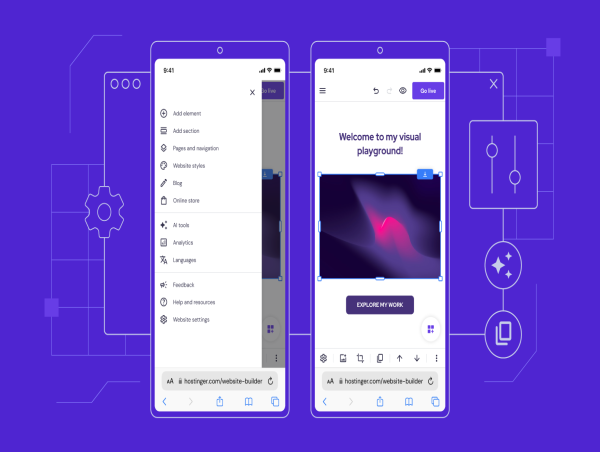 Hostinger Website Builder update makes it easy to create and edit websites with only a smartphone
