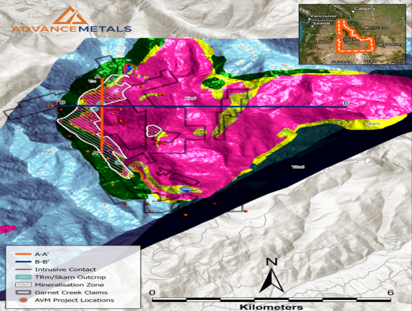  3D Modelling Confirms Copper Potential at Depth - Garnet Skarn Deposit Idaho 