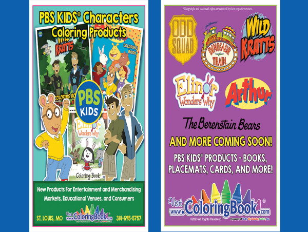  PBS KIDS® Characters Imprint Coloring Books Wild Kratts® Berenstain Bears® Odd Squad® Elinor Wonders Why® Odd Squad® 