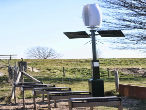 Los municipios adoran las estaciones de carga para bicicletas eléctricas de Flower Turbines
