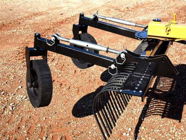 Functional Gauge Wheels On A Scrape Blade