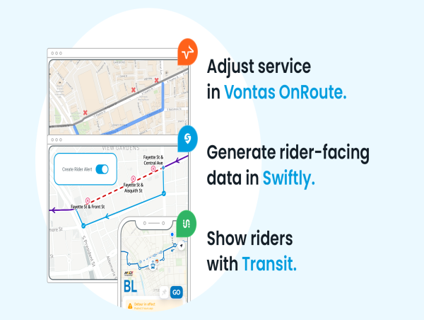 New integration connects Vontas, Swiftly, and Transit