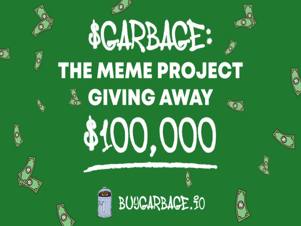 Memecoin project $Garbage aims to launch A $100,000 giveaway
