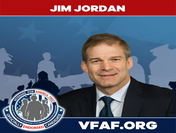  Rep Jim Jordan endorsed by VFAF Veterans for Trump for House Speaker 