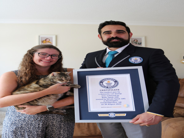  British cat breaks Guinness World Record for loudest purr 