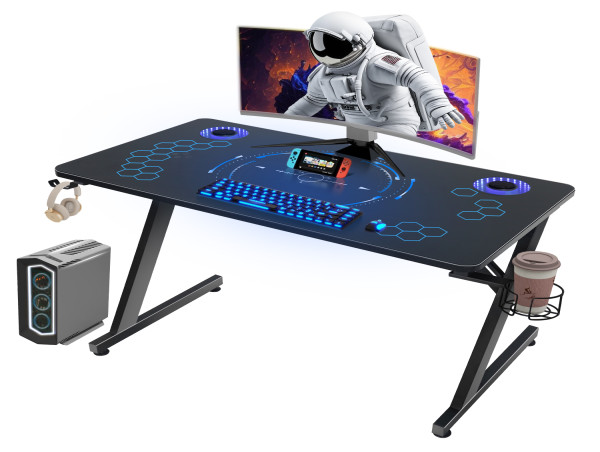  Elecwish Introduces Tempered Glass RGB Gaming Desk to Elevate Enthusiasts' Gaming Experience 