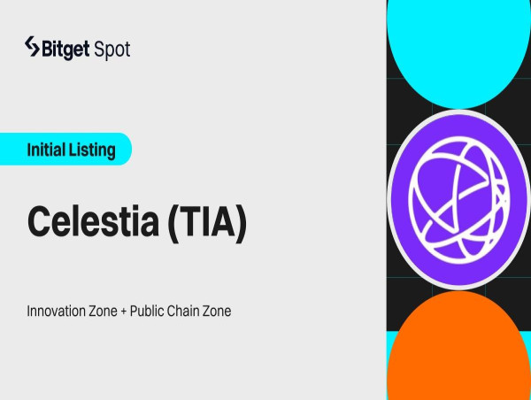  Bitget becomes one of the first exchanges to list Celestia (TIA) 