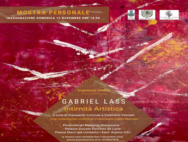  La Pinacoteca Massimo Stanzione Acogerá la Muestra Personal del Artista Español Gabriel Lass 