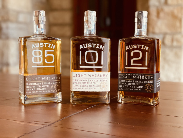  Austin 121 Light Whiskey, Bottled at Cask Strength, Limited Supply Now Offered in Texas 