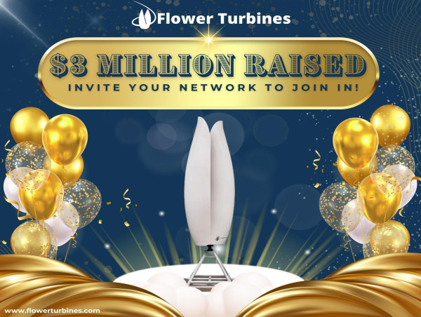  Flower Turbines Passes $3 Million in Current Funding Round 