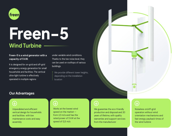 How FREEN’s Small Wind Turbines Use the Darrieus Principle to Harness Wind Power