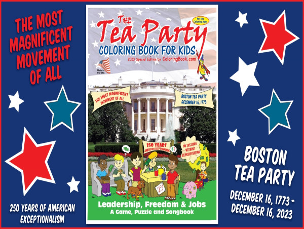  The Boston Tea Party Coloring Book for Kids Celebrating 250 Years of American Exceptionalism 