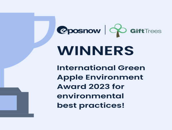 Epos Now And GiftTrees Recognised For Environment Best Practice At The International Green Apple Environment Award 2023