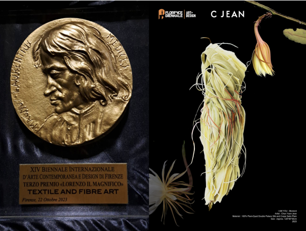 The Florence Biennale honors the outstanding achievements of Taiwanese artist Chun Yuan Jean